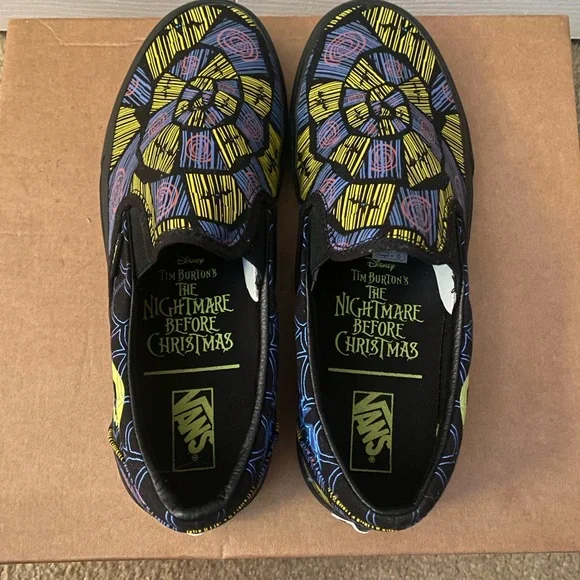 🌀Worn Once!🌀 Vans Limited Edition Nightmare Before Christmas slip ons.W10/M8.5 - Picture 4 of 8